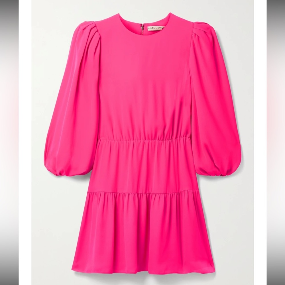 ALICE + OLIVIA “SHAYLA” PUFF SLEEVE MINI DRESS [purchased $350, selling $100]